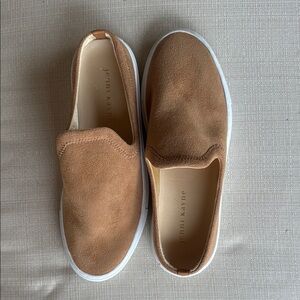 Jenni Kayne Suede Slider Sneaker Slip-On Mules 39 Honey